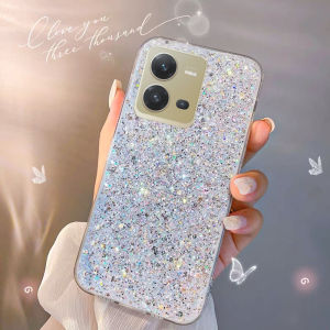เคสโทรศัพท์สำหรับ OPPO A17K A17 A76 A96 A16e A16K Reno8 Reno7 Z Pro 5G 4G Bling เพชร Glitter เจลโทรศัพท์มือถือกันกระแทก Softcase TPU ปกหลัง Reno 8 8Z 8Pro 7 7Z 7Pro