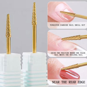 1Pcs Tungsten Steel Carbide Nail Drill Bits Burrs Milling Cutter For False Nail Tip And Native Nails Edge Polish Accessory
