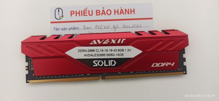 Memory Avexir Ddr4 2666 8gb Avexir 8gbx1 2666 Mhz Ddr4 RAM DDR4