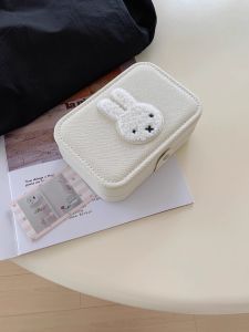 Miffy Kawaii Jewelry Storage Box Earrings Rings Necklaces Jewelry Box Large Capacity Portable Storage Cute Gift Toy