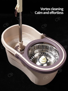 CD Mop with Spinner Wet and Dry Spin Mop with Thicken Bucket Map Cleaning Floor 360° Tornado Mop Original Set