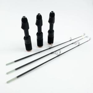Ice Fishing Rod ML/M/MH Power Vertical Jigging Pole Solid EVA Non‑Slip Handle Stainless Steel Guides for Winter Ice‑Hole Fishing