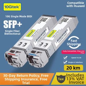 10Gtek | Electrical Optical Multi-mode Single-mode SFP Plus 10 Gigabit Module 30-80m