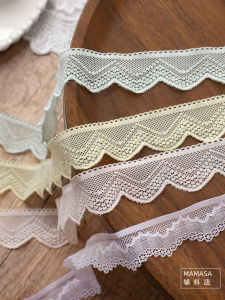 ผ้าบล็อกยืดยืดหยุ่นสีฟ้า 3 ซม. สำหรับทำเสื้อผ้า DIY ชุดชั้นในเด็ก เสื้อผ้าเด็ก ขอบลูกไม้ ผ้าลายดอกไม้ แผ่นรอง วัสดุอุปกรณ์