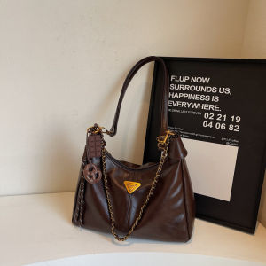 Casual Dumpling Shape Shoulder Bag Large Capacity Commuter Work Bag Winter New Style Single Shoulder Crossbody Bag for Young Women