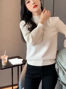 New Fashionable French Elegance Long Sleeve Warm Turtleneck Sweater
