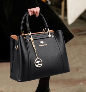 กระเป๋าหนังแท้ KAIDIFEINIROO กระเป๋าสะพายไหล่หนังวัวนิ่มสไตล์เกาหลี กระเป๋าถือแบบมีซิป กระเป๋าผู้หญิงวัยกลางคน กระเป๋าสะพายข้าง