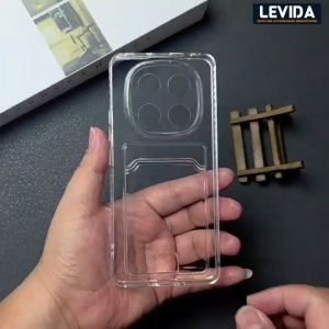 Redmi Note 14 Pro 4G Redmi Note 14 Pro 5G Redmi Note 14 Pro Plus Case Slot Kartu / Card Case Bening Redmi Note 14 Pro 4G Redmi Note 14 Pro 5G Redmi Note 14 Pro Plus