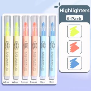 deli | Fluorescent Highlighter Pen Large Capacity Coarse Tip
