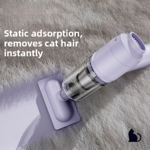 「China Plug」HELLOLEIBOO | Wireless Handheld Pet Hair Vacuum Cleaner Automatic Home Bedside Cat Hair Suction Small Size Portable Dust Collector