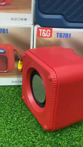 T&G ลำโพงบลูทูธ TG701 เบสแน่น เสียงดัง พกพาสะดวก ไฟเรืองแสง รองรับ USB/TF การ์ด ดีไซน์สวยเก๋ ขนาดกะทัดรัด แบตเตอรี่ 1200mAh ใช้งานได้ยาวนาน