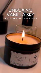 Spark and Scent Studio | Hand-Poured Soy Candle - 4oz / 100g - 8oz/212g - Aromatic & Eco-Friendly - Long-Lasting Scent