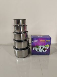 Panci stock pots stainless steel susun 5 ukuran 1618202224 cm