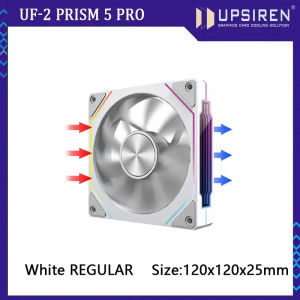 UPSIREN UF-2 PRISM 5 PRO Computer Chassis Fan ，12cm ARGB 4 Pin PWM Quiet Cooling Fan ，Regular /Reversed  Dual mode selection