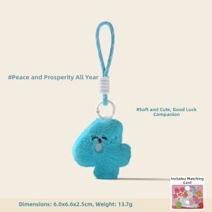 LONGKUI | Plush Number 666 Cute Keychain Pendant