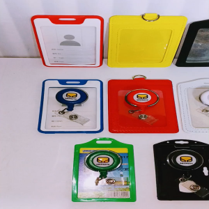 Gantungan Yoyo Id Card Putar Stainless PT Brantas Abipraya + Tempat/Holder Id Card