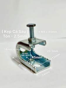 kẹp xà gồ chữ C ( kẹp cá sấu ) - KC2 combo 10 cái