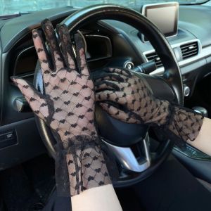 OKDEALS Touch Screen Lace Gloves Anti-uv Highly Elastic Sunscreen Gloves 2024 Loose Bridal Wedding Gloves Summer