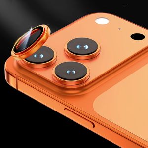 Gold For iPhone 17 Pro Max 17air Metal Camera Proetctor for iPhone 16 17 pro Alloy Ring Lens Tempered Glass Back Lens Cover Cap