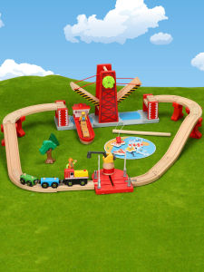 LEKU | Magnetic Wooden Train Set