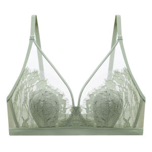 Áo ngực MiiOW Cat Person nữ làm bằng lông thỏ không dây vai có thể điều chỉnh thoáng khí