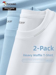 TUCANO | Waffle Knit Long Sleeve T-Shirt Loose Fit Casual Wear