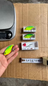 Mồi câu cá VIB Kiểu Dáng Nóng Bỏng Sát Thủ Tấm Đáy V5 Mắt 3D Mồi Dạng Cứng ABS - MCG077