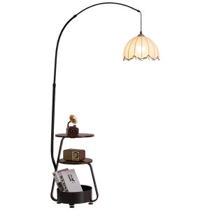 AOMAO | Vintage Decorative Floor Lamp Shelf