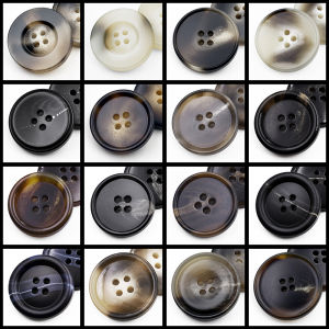 Resin Circular Buttons for Men Women Jackets Coats Wool Cashmere Suiting Resin Coat Buttons Fashionable Home Sewing Supplies