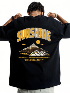 Wassup American Retro High Street Heavyweight Short Sleeve T-Shirt Men Summer New Loose Oversize Couple Tops Cotton Pure