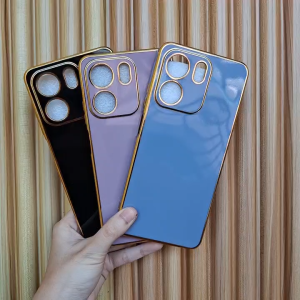 Softcase Oppo A5x Case Luxury Plating Casing Silicone Free Tali Lanyard