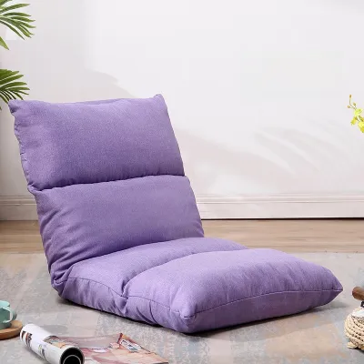 Japanese Style Tatami Floor Cushion Window Seat Backrest Integrated Sofa Bed Headrest Chair Home Fabric Pure Color Modern Simple