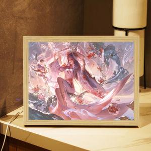 บล็อกสุภาพบุรุษที่ไม่ต้องมองในทิศทางของ Zhaoming Wang ไฟตั้งโต๊ะที่สว่างขึ้นในช่วงกลางคืน ของขวัญวันเกิด ไฟตั้งโต๊ะแบบเล็ก