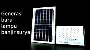 Lampu tenaga surya 1500W Outdoor otomatis remote Solar Light Sorot cell solar panel Tahan air IP67