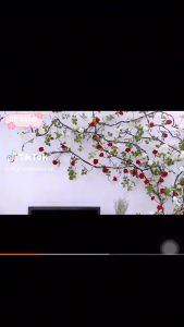 Hoa Giả Dây Hoa Hồng Leo Thân Gỗ Dài 1m7 Trang Trí Cửa Hàng Văn Phòng Quán Spa DC-390