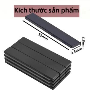 Bộ Nam Châm Hình Chữ Nhật Dài Hình Khối Cho Nhà Bếp Văn Phòng Nhà Để Xe - Nam Châm Tủ Lạnh Mạnh Mẽ Nhiều Số Lượng Có Sẵn Màu Đen Bạc