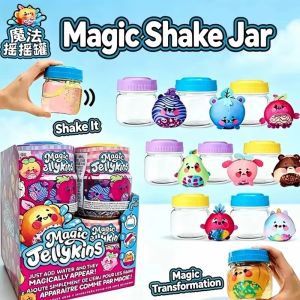52TOYS | Magic Jellykins Magic Shaking Jar Blind Box Water Activated Surprise Reveal Blind Jar Cute Doll Stress Relie Desktop Ornament