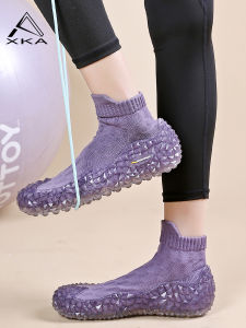 รองเท้าออกกําลังกายในร่ม Xka น้ำหนักเบา กันลื่นดูดซับแรงกระแทก นุ่ม ด้านล่าง ยืดได้ รองเท้ากีฬาโยคะกระโดดเชือกหมอบ