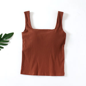 JIFANPAUL | Padded Racerback Integrated Vest Sleeveless Top