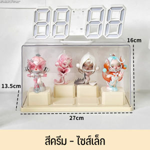 กล่องโชว์โมเดล ตู้ใส่โมเดล กล่อง กล่องอะคริลิค กันฝุ่นจัดเก็บสะอาด แบบขั้นบันได วางซ้อนได้2 ชั้น กล่องใส่เลโก้