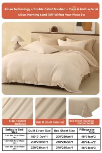 Mercury | Warm Antibacterial Flannel Four-piece Bedding Set