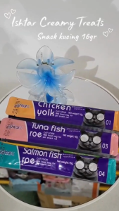 ISHTAR CREAMY TREATS 16gr snack kucing cemilan
