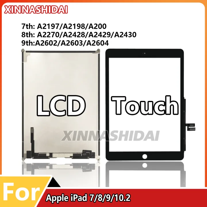 Écran Tactile Complet Pour IPad 8 (10.2") - Modèles A2428 A2429 A2430 - Noir + Outils + Colle - Neuf