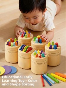 WEIBAI | Montessori Educational Toy for Color and Shape Recognition