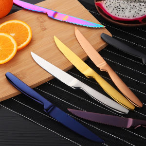 Sharp Steak Knife: Stainless Steel Dinnerware Western Cutlery Main Course Beefsteak Special Use Knife Home Use Single Piece