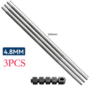 3PCS Industrial Chainsaw File Set 4/4.8/5.5mm Steel Precision Double Cut Teeth with Handle for Electric Saw 245mm