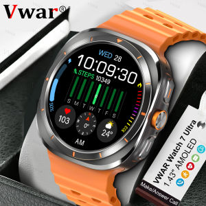 Vwar Watch 7 Ultra Smart Watch 47mm IP68 Waterproof Bluetooth Call Compass Smartwatch 46mm for Men Women 1.43" AMOLED Screen NFC