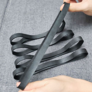 30Pcs Black 19CM Rubber Bands Large Size Stretchable Elastic Rubber Ring Office Students School Stationery Package Supplies