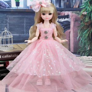 2024 New 30cm Princess Doll Set 6 Parts BJD Girl Children Realistic Toy Gift Fashion Series Plastic Material for Ages 3-14