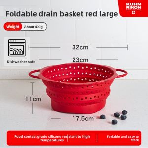 Kuhn Rikon | Foldable Silicone Vegetable Wash Basket